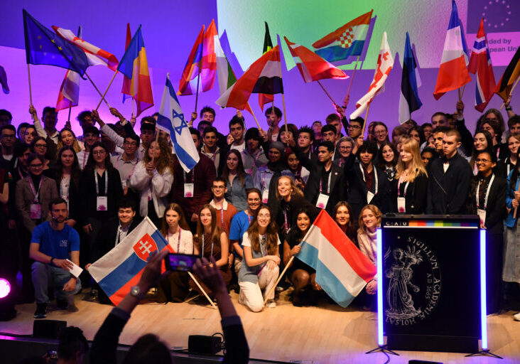 Finalister fra hele Europa samlet i Kiel: Foto: EUCYS